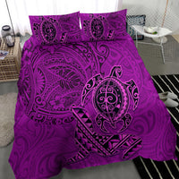 Hawaii Monk Seal and Dolphin Bedding Set Polynesian Kakau Pattern Pink LT03 - Polynesian Pride
