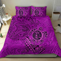 Hawaii Monk Seal and Dolphin Bedding Set Polynesian Kakau Pattern Pink LT03 - Polynesian Pride