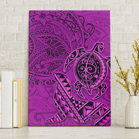Hawaii Monk Seal and Dolphin Canvas Wall Art Polynesian Kakau Pattern Pink LT03 Without Frame Pink - Polynesian Pride