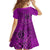 Hawaii Monk Seal and Dolphin Family Matching Off Shoulder Maxi Dress and Hawaiian Shirt Polynesian Kakau Pattern Pink