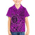 Hawaii Monk Seal and Dolphin Family Matching Off Shoulder Maxi Dress and Hawaiian Shirt Polynesian Kakau Pattern Pink