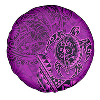 Hawaii Monk Seal and Dolphin Spare Tire Cover Polynesian Kakau Pattern Pink LT03 - Polynesian Pride
