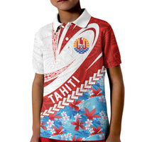 Personalized Tahiti Surfing 2026 Kid Polo Shirt Marquesan Tattoo-Sporty Style LT03 Kid Multicolor - Polynesian Pride