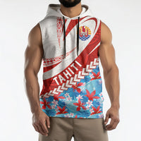 Personalized Tahiti Surfing 2026 Sleeveless Hoodie Marquesan Tattoo-Sporty Style LT03 - Polynesian Pride