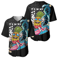 Hawaii Pineapple Surfing Baseball Jersey It's in My DNA - Kakau and Polynesian Pattern LT03 - Polynesian Pride