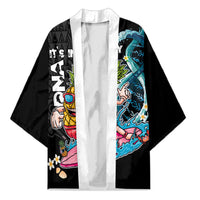 Hawaii Pineapple Surfing Kimono It's in My DNA - Kakau and Polynesian Pattern LT03 Unisex Black - Polynesian Pride