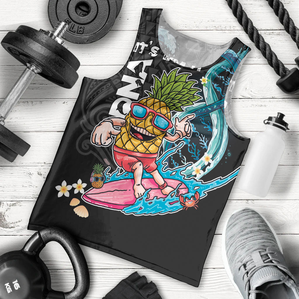 Hawaii Pineapple Surfing Men Tank Top It's in My DNA - Kakau and Polynesian Pattern LT03 - Polynesian Pride