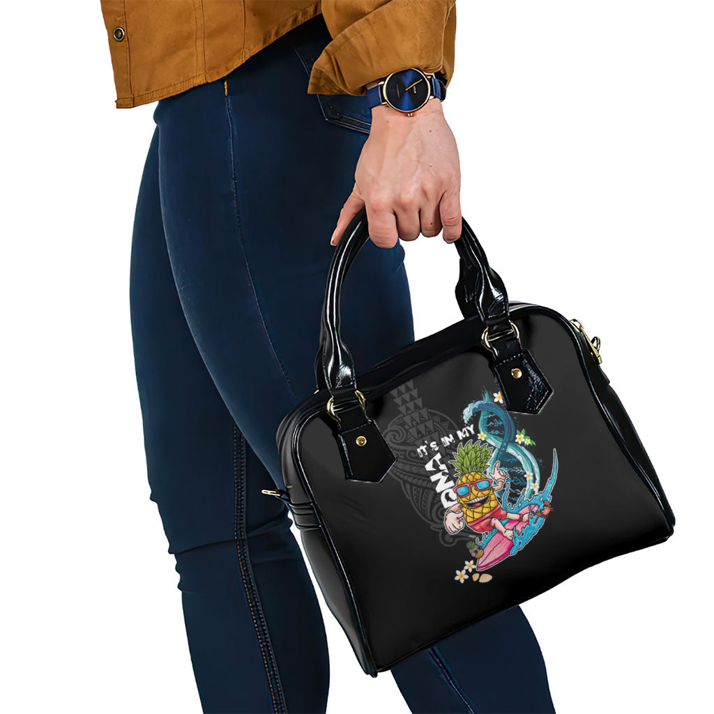 Hawaii Pineapple Surfing Shoulder Handbag It's in My DNA - Kakau and Polynesian Pattern LT03 - Polynesian Pride