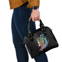 Hawaii Pineapple Surfing Shoulder Handbag It's in My DNA - Kakau and Polynesian Pattern LT03 - Polynesian Pride