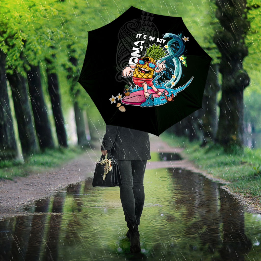 Hawaii Pineapple Surfing Umbrella It's in My DNA - Kakau and Polynesian Pattern LT03 - Polynesian Pride