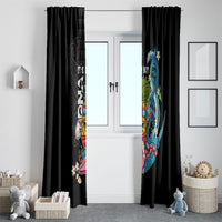 Hawaii Pineapple Surfing Window Curtain It's in My DNA - Kakau and Polynesian Pattern LT03 - Polynesian Pride