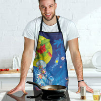 Palau Apron Jellyfish with Coral Reefs Ocean Vibe and Tapa Pattern LT03 - Polynesian Pride