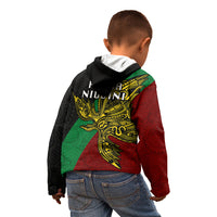 Papua New Guinea East New Britain Province Kid Hoodie PNG Birds Of Paradise Polynesian Arty Style LT03 - Polynesian Pride