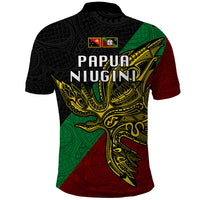 Papua New Guinea East New Britain Province Polo Shirt PNG Birds Of Paradise Polynesian Arty Style LT03 - Polynesian Pride