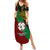 Papua New Guinea East New Britain Province Summer Maxi Dress PNG Birds Of Paradise Polynesian Arty Style LT03 Women Green - Polynesian Pride