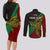 Custom Papua New Guinea East New Britain Province Couples Matching Long Sleeve Bodycon Dress and Long Sleeve Button Shirts PNG Birds Of Paradise Polynesian Arty Style LT03 - Polynesian Pride