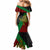 Custom Papua New Guinea East New Britain Province Mermaid Dress PNG Birds Of Paradise Polynesian Arty Style LT03 - Polynesian Pride