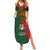 Papua New Guinea East Sepik Province Summer Maxi Dress PNG Birds Of Paradise Polynesian Arty Style LT03 Women Green - Polynesian Pride