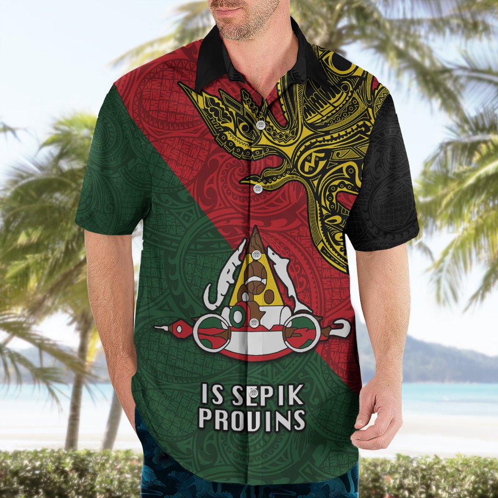 Custom Papua New Guinea East Sepik Province Hawaiian Shirt PNG Birds Of Paradise Polynesian Arty Style LT03 - Polynesian Pride