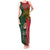 Custom Papua New Guinea East Sepik Province Tank Maxi Dress PNG Birds Of Paradise Polynesian Arty Style LT03 Women Green - Polynesian Pride