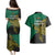 Papua New Guinea Enga Province Couples Matching Puletasi Dress and Hawaiian Shirt PNG Birds Of Paradise Polynesian Arty Style LT03 - Polynesian Pride