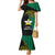 Papua New Guinea Enga Province Mermaid Dress PNG Birds Of Paradise Polynesian Arty Style LT03 Women Green - Polynesian Pride