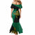 Papua New Guinea Enga Province Mermaid Dress PNG Birds Of Paradise Polynesian Arty Style LT03 - Polynesian Pride