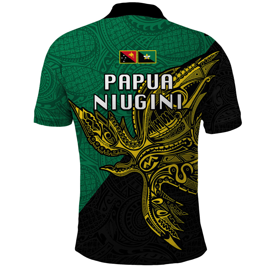 Papua New Guinea Enga Province Polo Shirt PNG Birds Of Paradise Polynesian Arty Style LT03 - Polynesian Pride