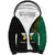 Papua New Guinea Enga Province Sherpa Hoodie PNG Birds Of Paradise Polynesian Arty Style LT03 Unisex Green - Polynesian Pride