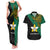 Custom Papua New Guinea Enga Province Couples Matching Tank Maxi Dress and Hawaiian Shirt PNG Birds Of Paradise Polynesian Arty Style LT03 Green - Polynesian Pride