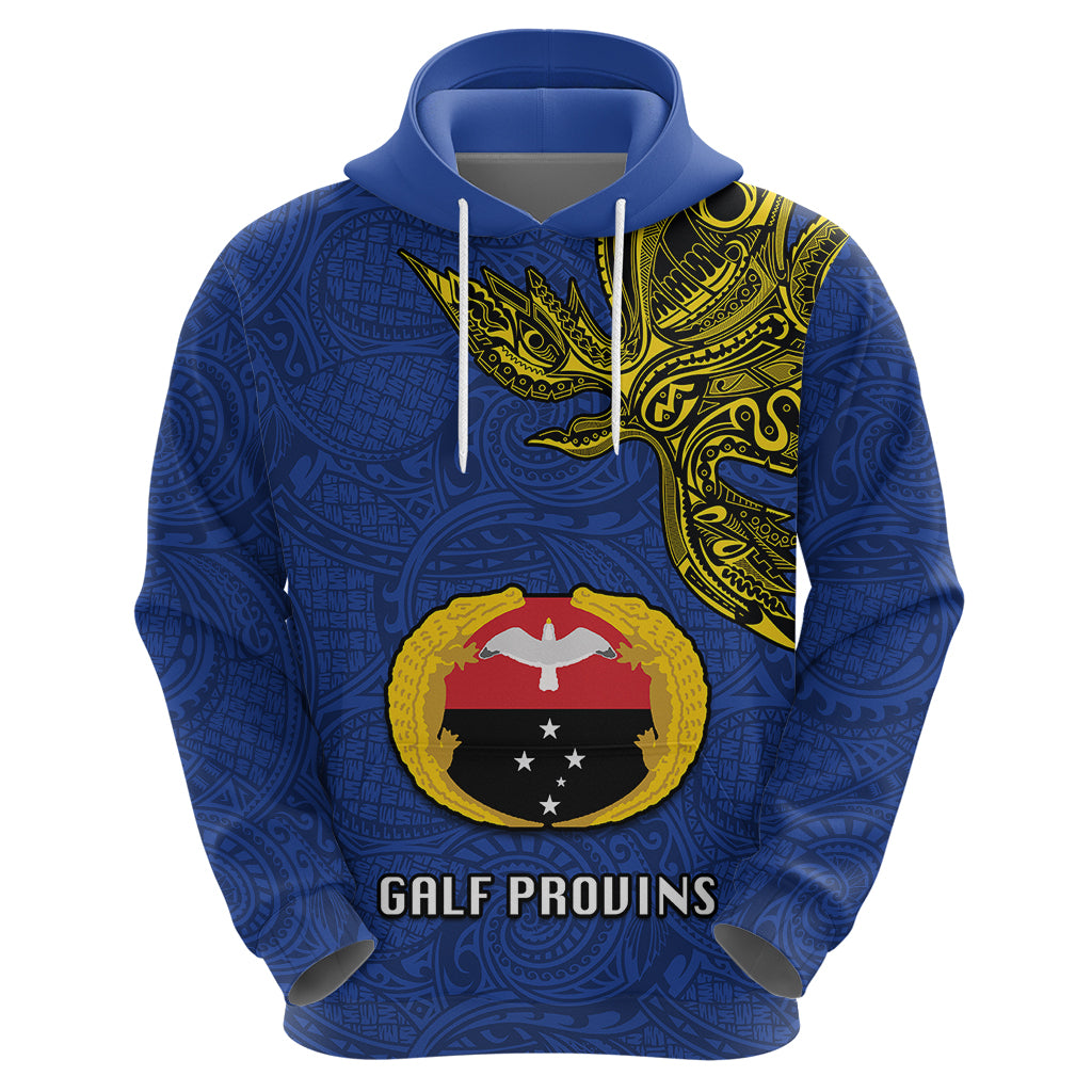 Papua New Guinea Gulf Province Hoodie PNG Birds Of Paradise Polynesian Arty Style LT03 - Polynesian Pride