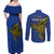 Custom Papua New Guinea Gulf Province Couples Matching Off Shoulder Maxi Dress and Long Sleeve Button Shirts PNG Birds Of Paradise Polynesian Arty Style LT03 - Polynesian Pride