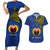 Custom Papua New Guinea Gulf Province Couples Matching Short Sleeve Bodycon Dress and Hawaiian Shirt PNG Birds Of Paradise Polynesian Arty Style LT03 Blue - Polynesian Pride