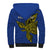 Custom Papua New Guinea Gulf Province Sherpa Hoodie PNG Birds Of Paradise Polynesian Arty Style LT03 - Polynesian Pride