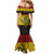 Papua New Guinea Madang Province Mermaid Dress PNG Birds Of Paradise Polynesian Arty Style LT03 - Polynesian Pride