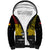 Papua New Guinea Madang Province Sherpa Hoodie PNG Birds Of Paradise Polynesian Arty Style LT03 Unisex Yellow - Polynesian Pride