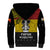 Papua New Guinea Madang Province Sherpa Hoodie PNG Birds Of Paradise Polynesian Arty Style LT03 - Polynesian Pride