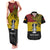 Custom Papua New Guinea Madang Province Couples Matching Tank Maxi Dress and Hawaiian Shirt PNG Birds Of Paradise Polynesian Arty Style LT03 Yellow - Polynesian Pride