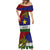 Papua New Guinea Milne Bay Province Mermaid Dress PNG Birds Of Paradise Polynesian Arty Style LT03 - Polynesian Pride