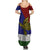 Papua New Guinea Milne Bay Province Summer Maxi Dress PNG Birds Of Paradise Polynesian Arty Style LT03 - Polynesian Pride