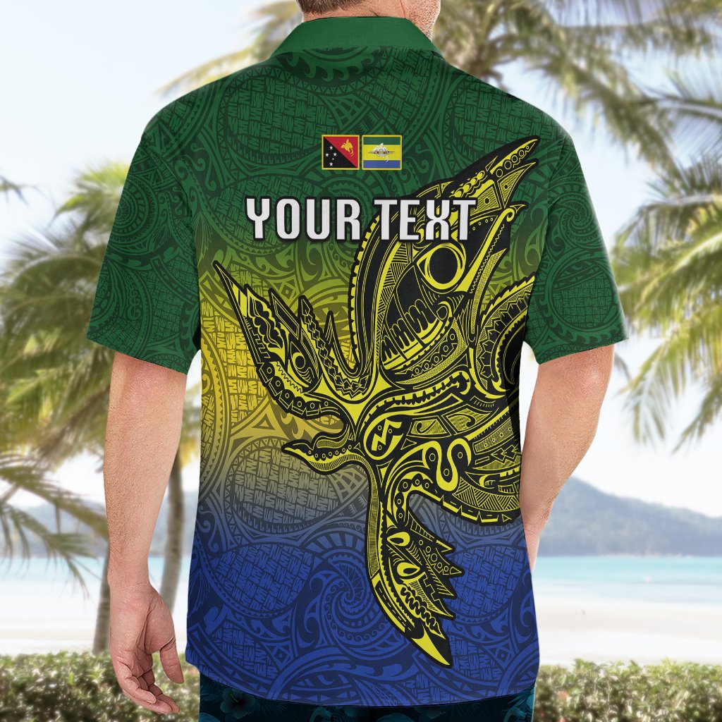Custom Papua New Guinea Morobe Province Hawaiian Shirt PNG Birds Of Paradise Polynesian Arty Style LT03 - Polynesian Pride