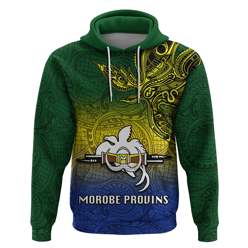 Custom Papua New Guinea Morobe Province Hoodie PNG Birds Of Paradise Polynesian Arty Style LT03 Pullover Hoodie Yellow - Polynesian Pride