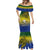 Custom Papua New Guinea Morobe Province Mermaid Dress PNG Birds Of Paradise Polynesian Arty Style LT03 - Polynesian Pride