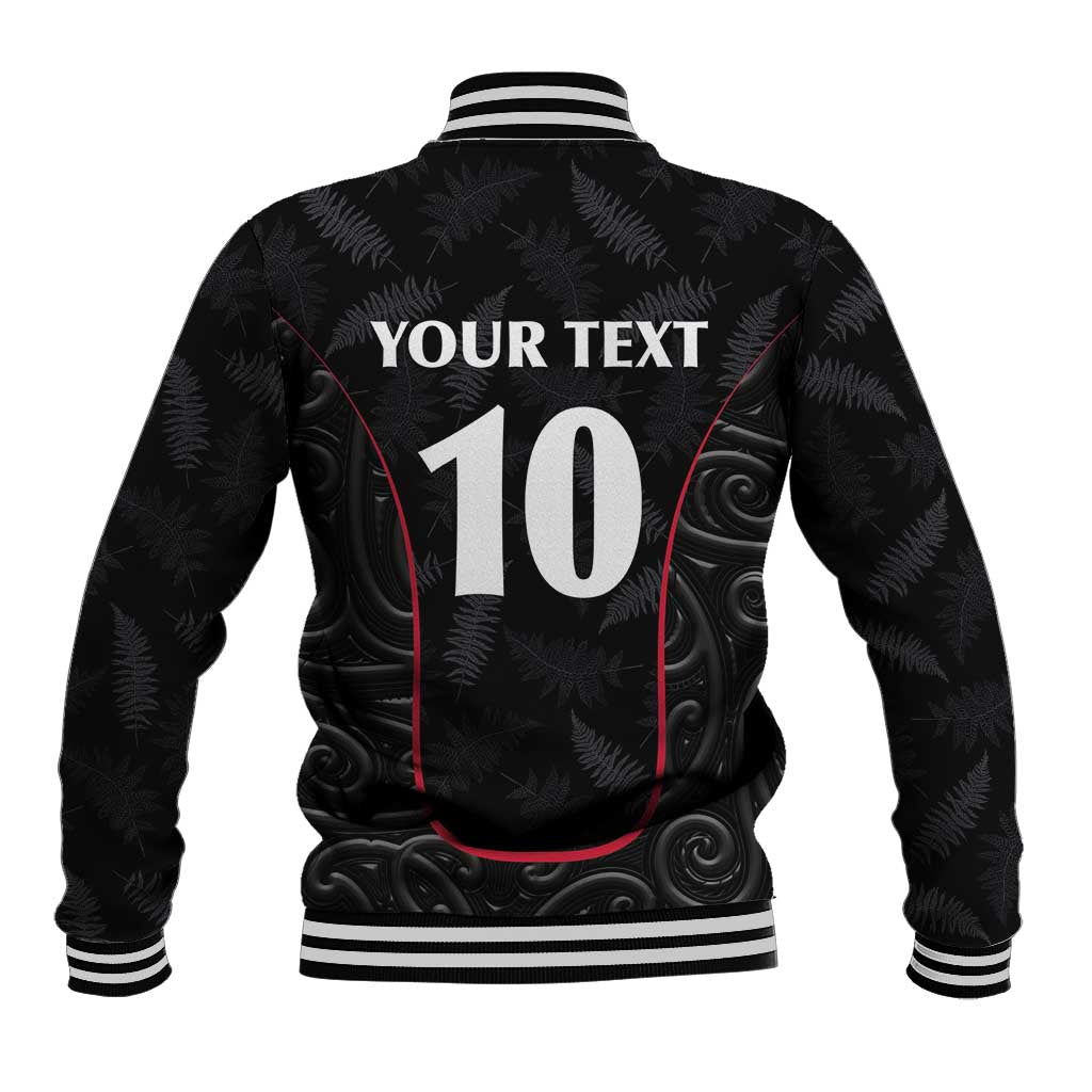 Custom New Zealand Rugby Baseball Jacket Maori All Black Championship 2024 and Silver Fern LT03 - Polynesian Pride
