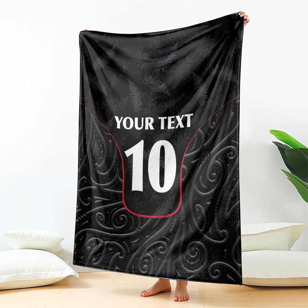 Custom New Zealand Rugby Blanket Maori All Black Championship 2024 and Silver Fern LT03 - Polynesian Pride