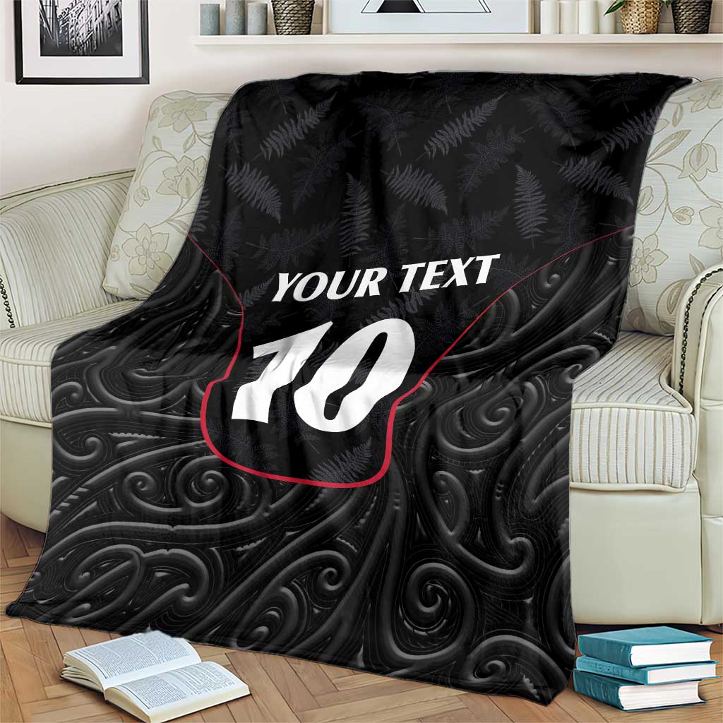 Custom New Zealand Rugby Blanket Maori All Black Championship 2024 and Silver Fern LT03 - Polynesian Pride
