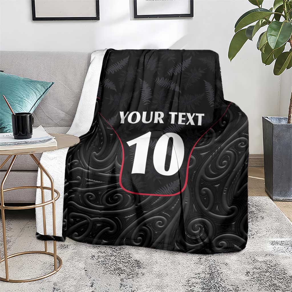 Custom New Zealand Rugby Blanket Maori All Black Championship 2024 and Silver Fern LT03 - Polynesian Pride