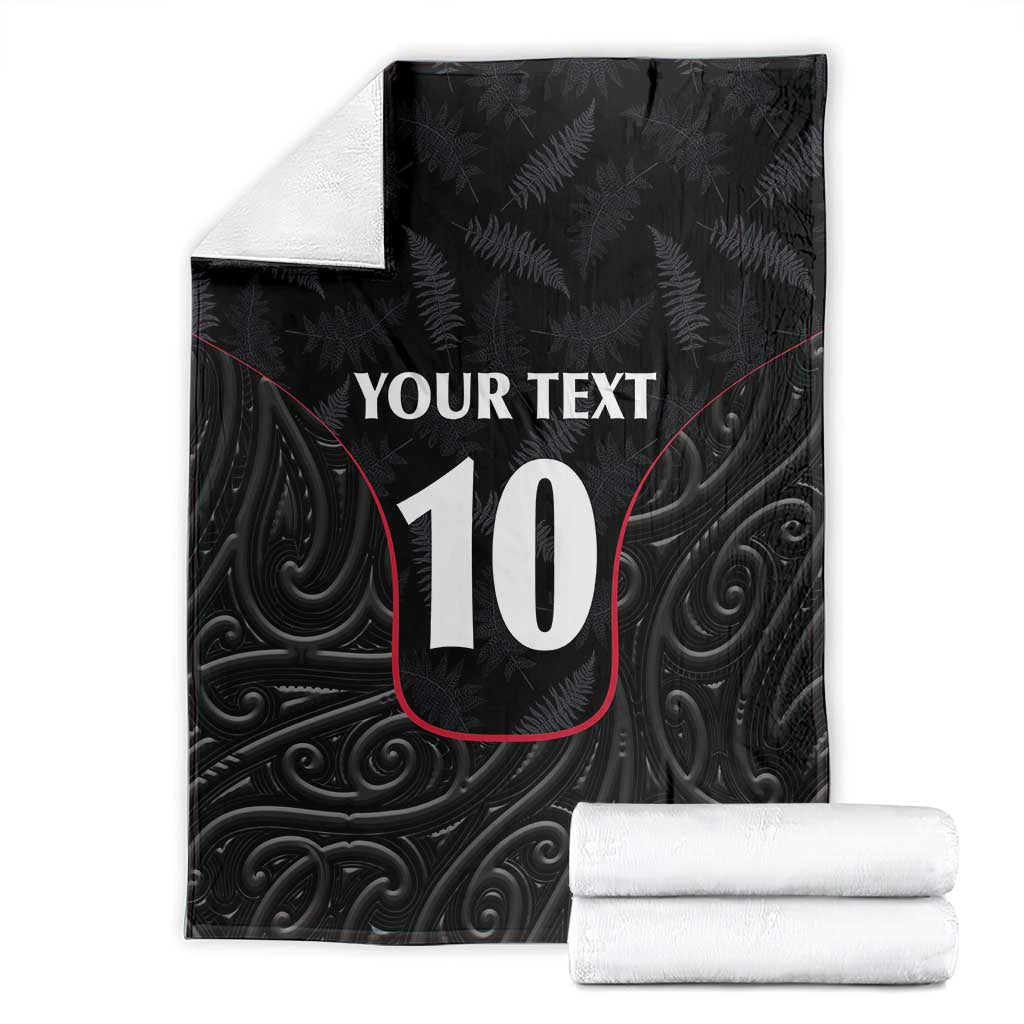 Custom New Zealand Rugby Blanket Maori All Black Championship 2024 and Silver Fern LT03 - Polynesian Pride