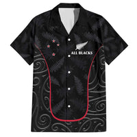 Custom New Zealand Rugby Hawaiian Shirt Maori All Black Championship 2024 and Silver Fern LT03 Black - Polynesian Pride