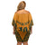 Custom Australia Rugby Championship 2024 Family Matching Off Shoulder Short Dress and Hawaiian Shirt Aboriginal Art Tattoo Pattern